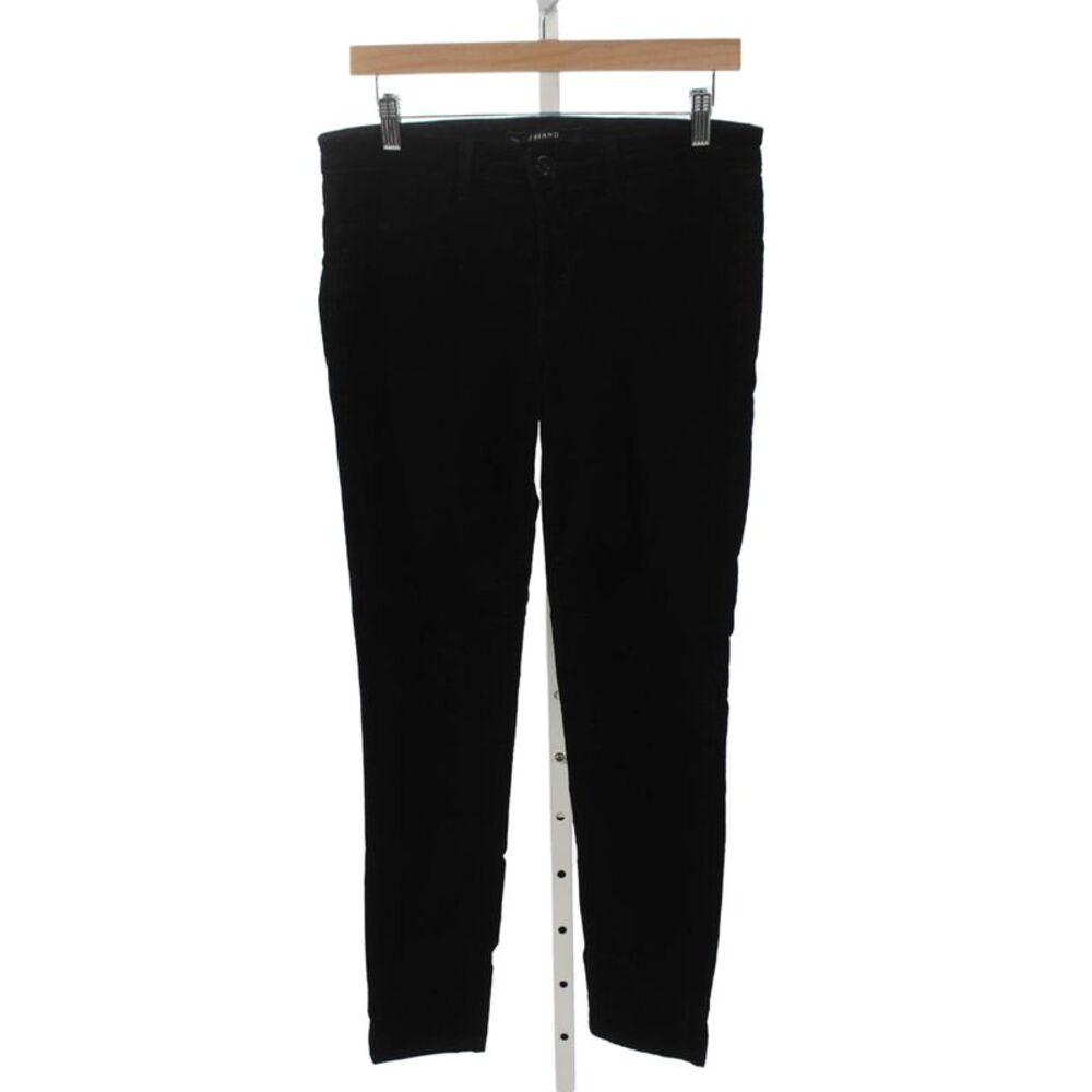 J Brand Womens Ankle Jeans Black Mid Rise Button Size 30